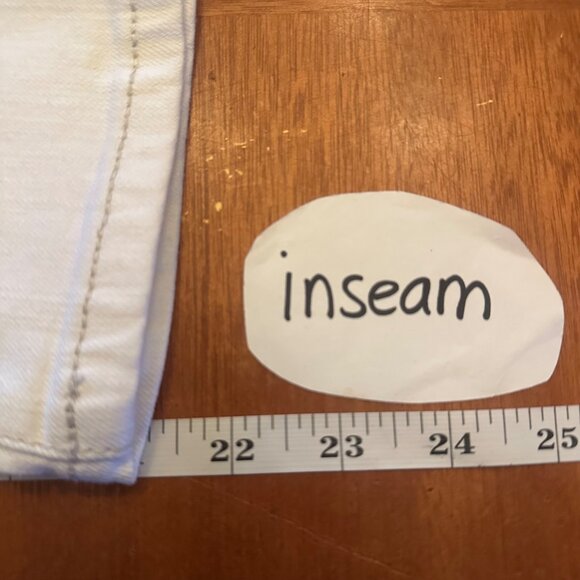 Miss Me Womens White Rhinestone-Embellished Straight-Leg Jeans Size 1 - Picture 8 of 8